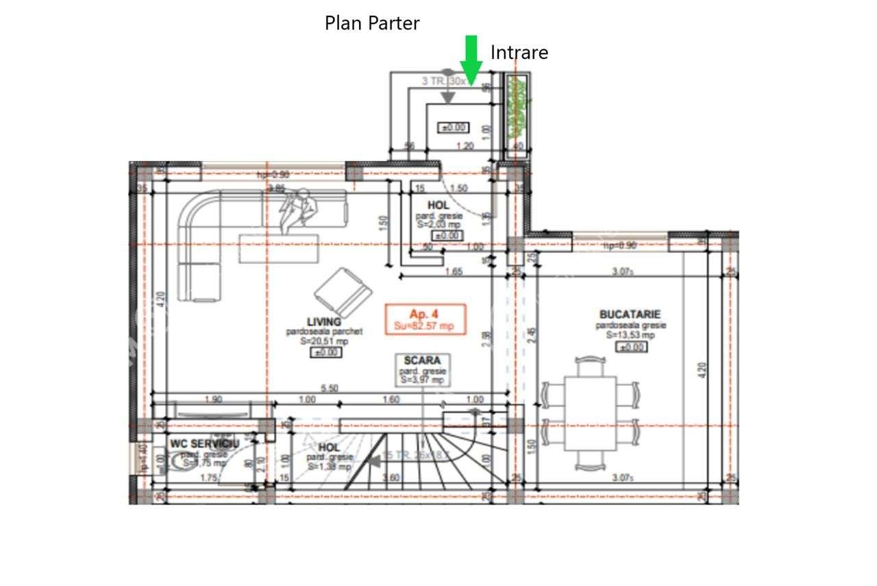 Casa cu 3 camere 2 bai si curte de 170 mp zona Calea Cisnadiei Sibiu - Imagine principală: 4/9
