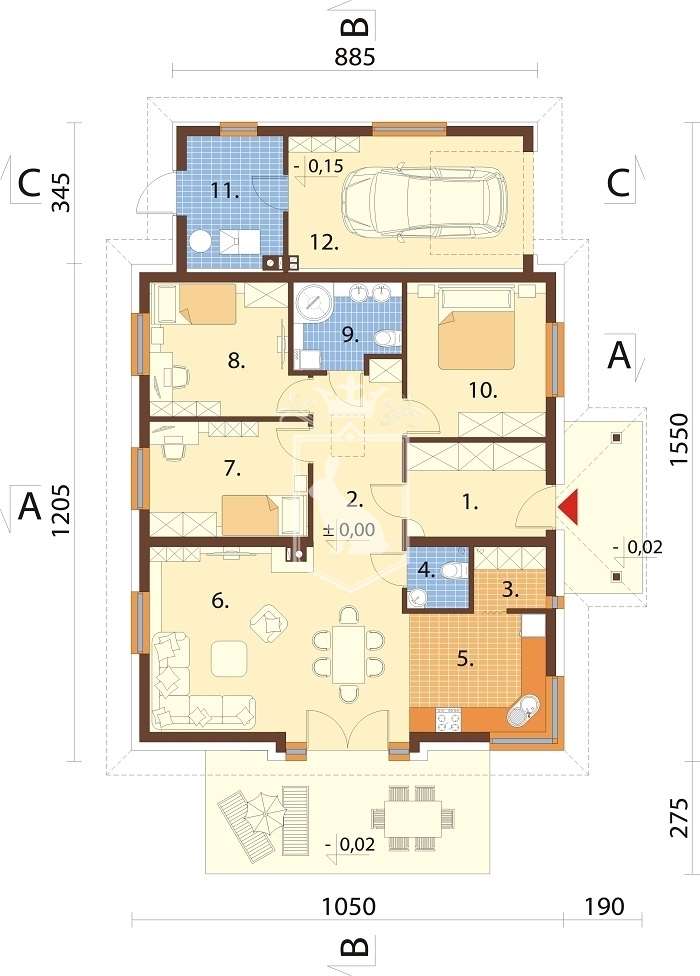 Domy jednorodzinne 123,77 m² z ogródkiem 630 m²-19