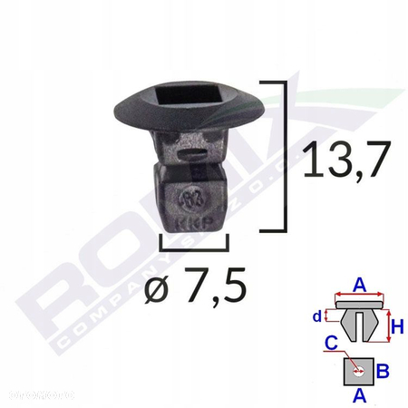 10x SPINKA GNIAZDO NADKOLI DO VW AUDI SEAT SKODA - 2