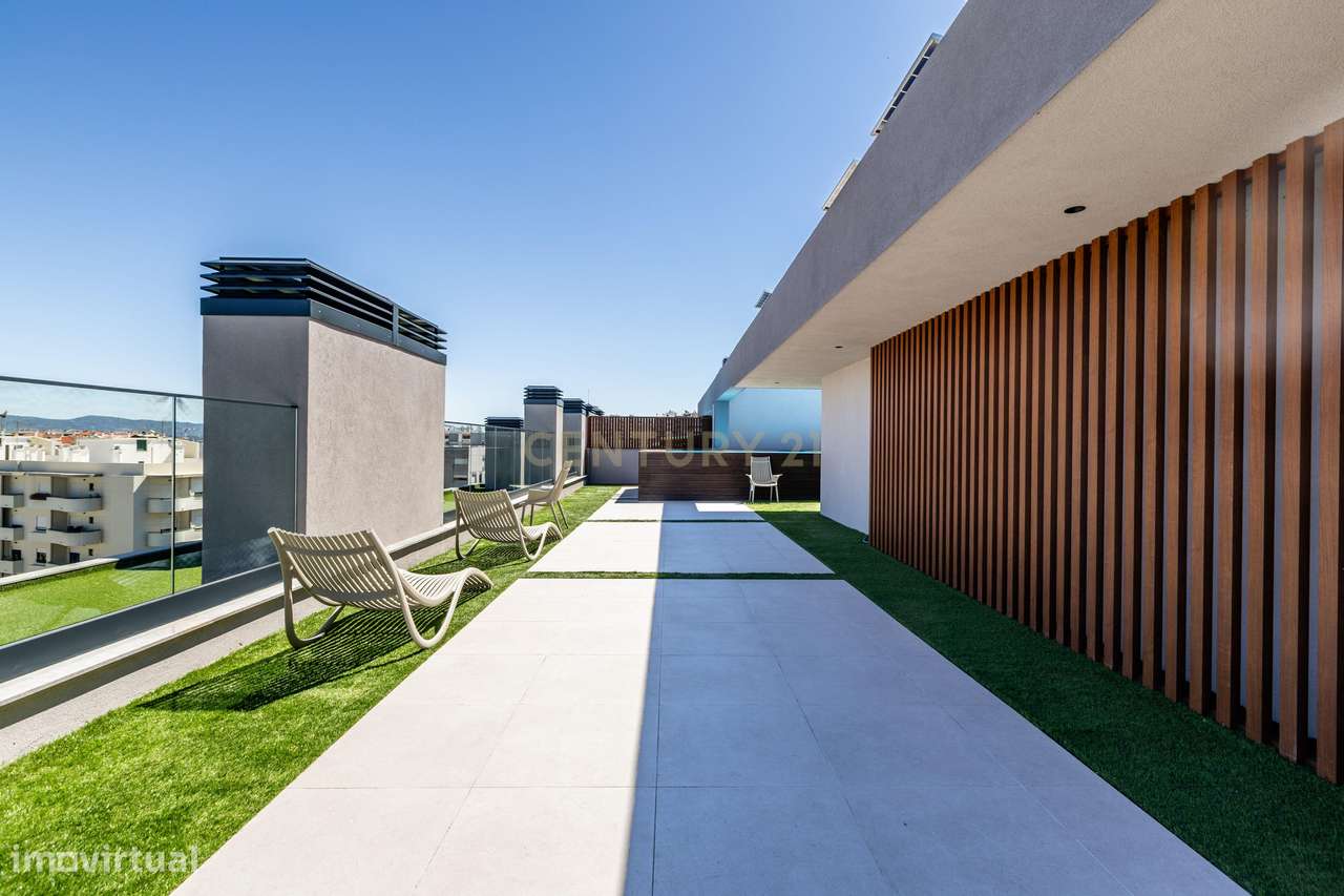 APARTAMENTO T2 NOVO DE LUXO EM FARO  PISCINA | GINÁSIO | DOMÓTICA E PA-26