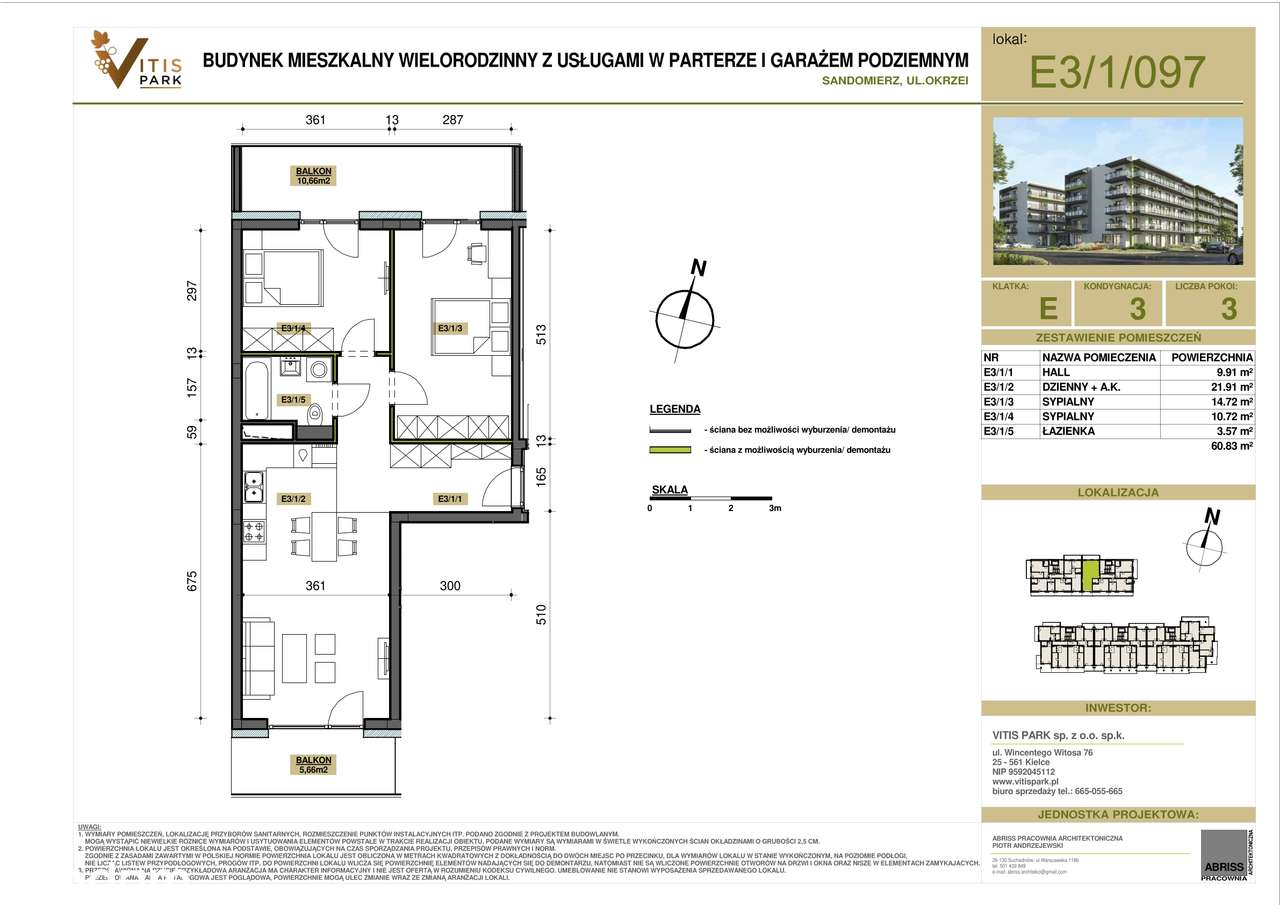 Nowy, wykończony apartament - bez PCC - Vitis Park-18