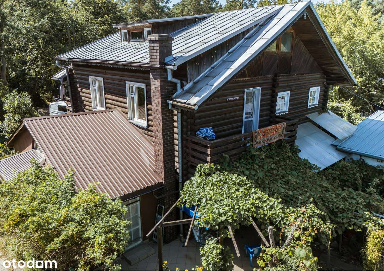 Dom z syberyjskich bali w Józefowie 220 m² + stajnia + 3000 m² działki - Pełny obrazek: 2/20