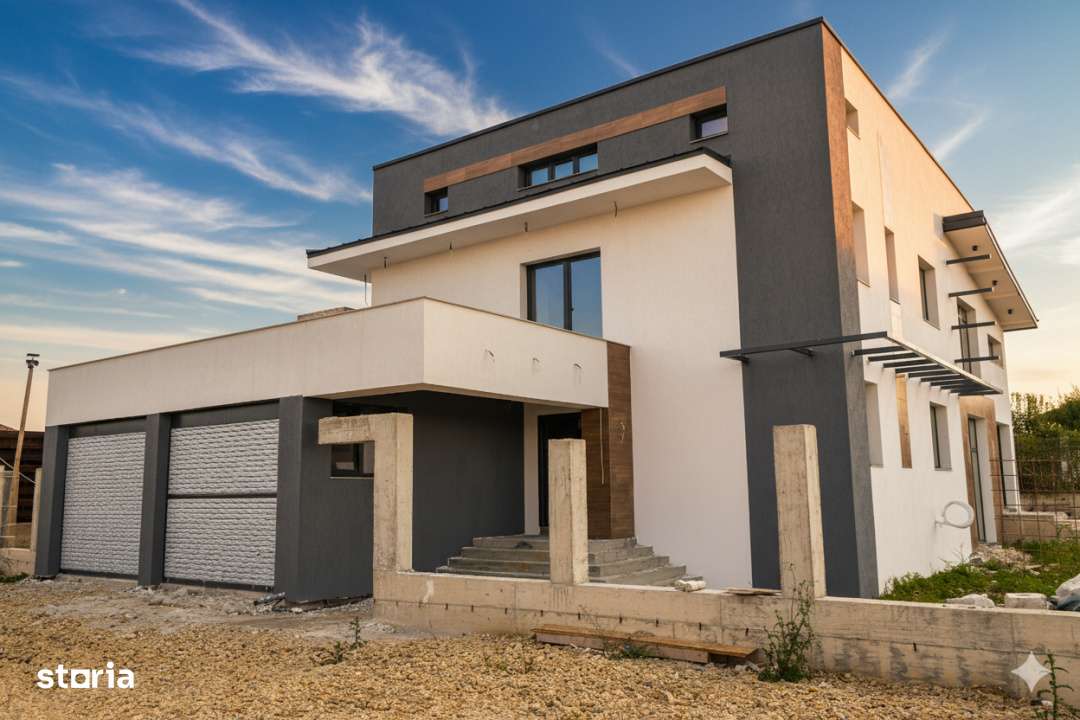 Casa foarte spectaculoasa 300mp | Teren 900mp  | Balotesti | La stadiu - Imagine principală: 1/19