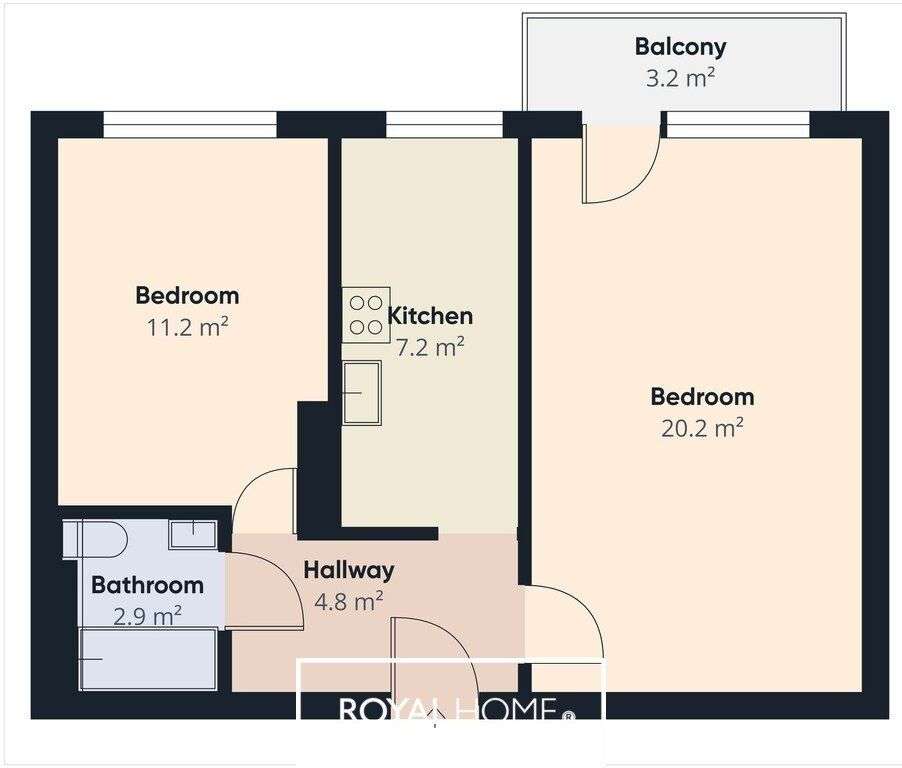 Dwa pokoje z balkonem w super lokalizacji!-9