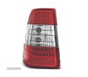 FAROLINS TRASEIROS LED PARA MERCEDES E W124 KOMBI 85-95 VERMELHO CROMADO - 2