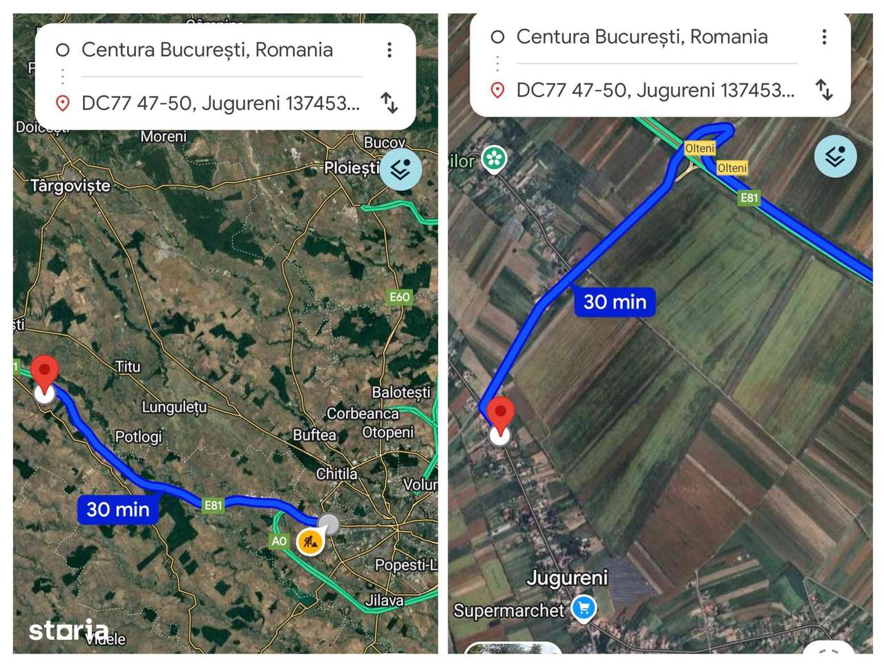CASA + 3052m² TEREN INTRAVILAN - la iesirea A1/Olteni (30 min de Buc) - Imagine principală: 2/20