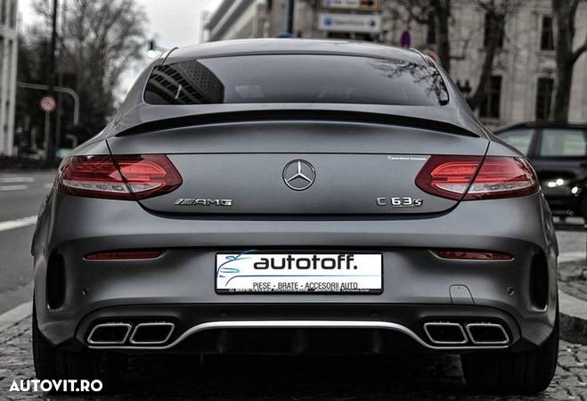 Difuzor bara spate Mercedes C205 C-Class Coupe (15-18) Chrome C63 AMG - 5