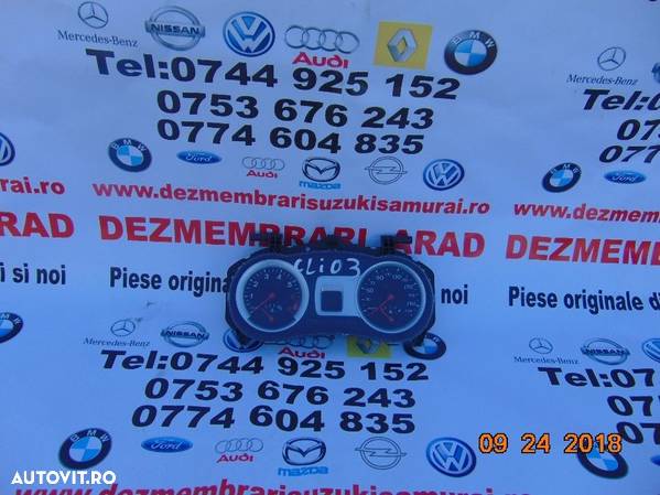 Ceasuri Bord Renault Clio 3 1.2 benzina ceasuri Bord Clio 3 dezmembrez - 1