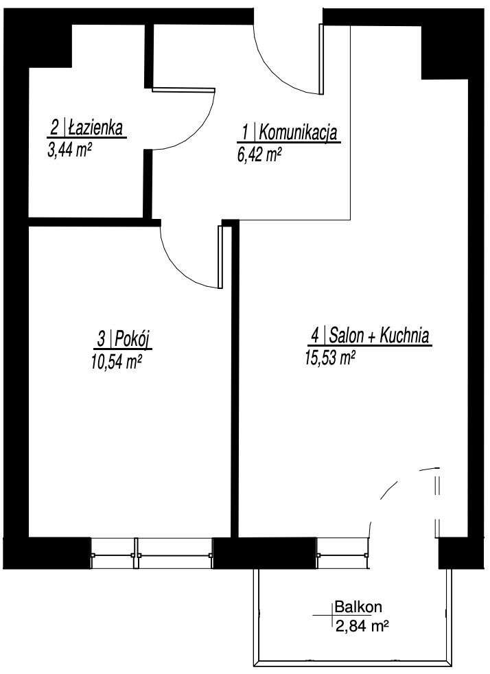 2 pokoje z balkonem, zielona okolica-1