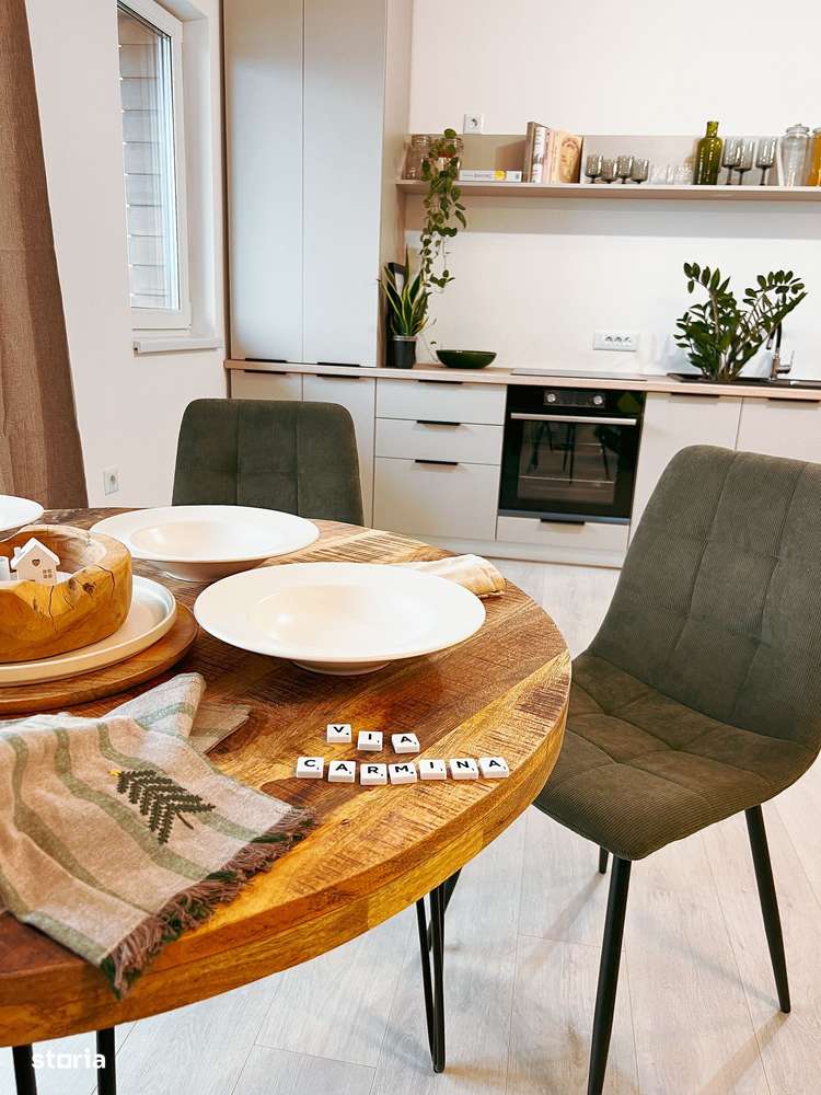 Apartament NOU, etaj 1, mobilat si utilat, 3 camere, comision 0-3