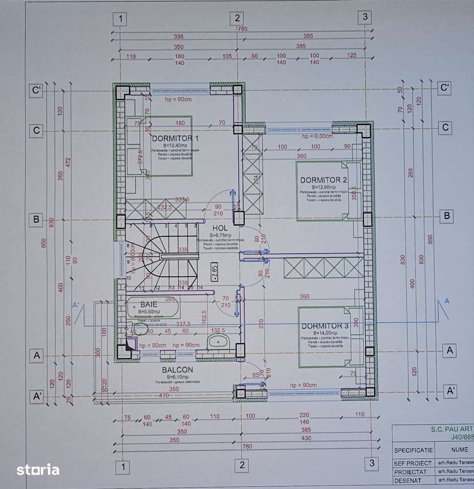 Casa/Vila Parter + 1Etaj/4 camere/Com.Berceni/Comision 0%-6