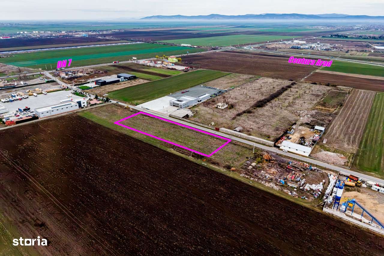 Teren cu acces DN7 și A1, ideal pentru dezvoltări industriale - Imagine principală: 1/9