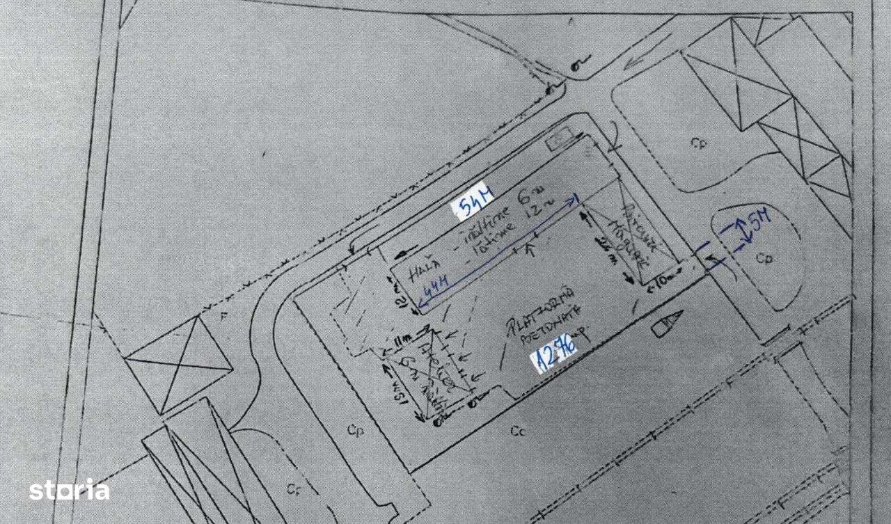 Hala 648 mp, platforma betonata, Mureseni - Imagine principală: 5/5