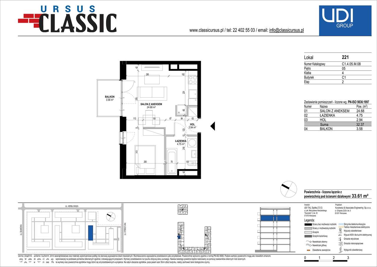 Ursus Classic | mieszkanie 1-pok. |C1_221 - Pełny obrazek: 2/7