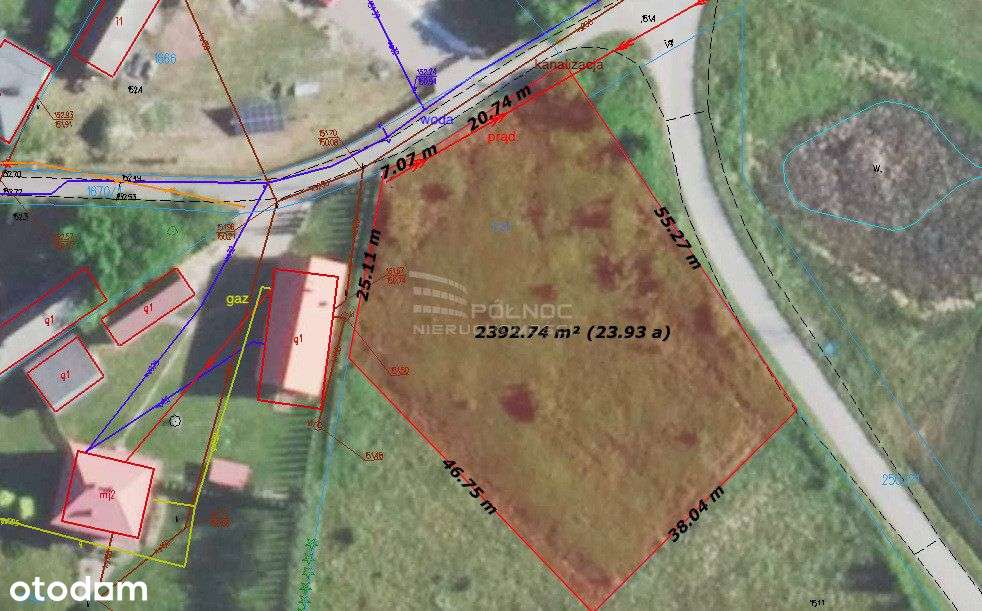 Działka budowlana 2393 m² – Jadachy, gm. Nowa Dęba - Pełny obrazek: 4/4
