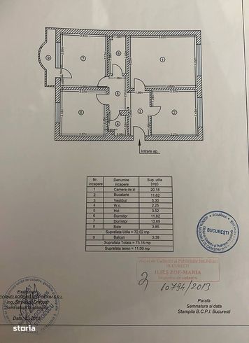 Apartament 3 camere renovat, 2 bai, bloc reabilitat, Drumul Sarii-11