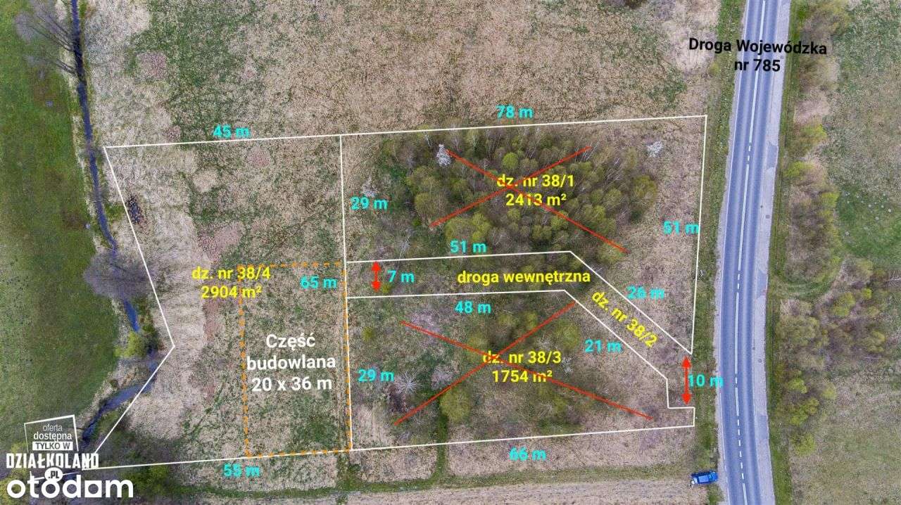 Działka budowlana 2904 m²,Silniczka, Żytno-11