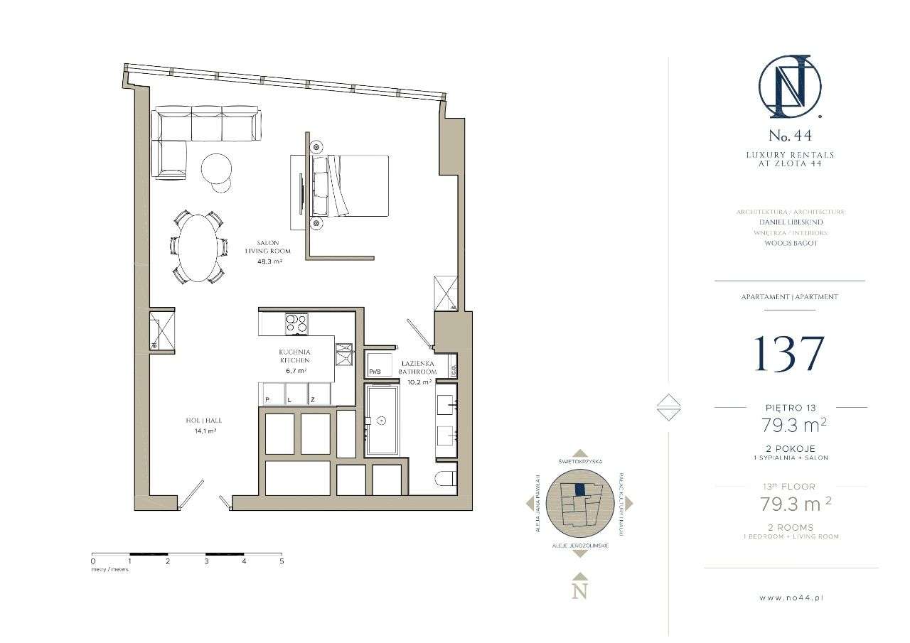 Apartament 2-pokojowy na Złotej 44 BEZ PROWIZJI-19
