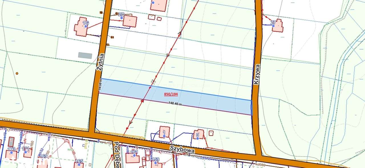 Działka budowlana 2073 m²  ul. Żytnia, Piece - Pełny obrazek: 4/8