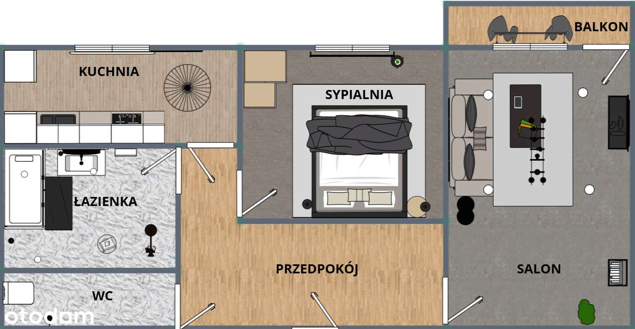 spokojna okolica | 2 pokoje z balkonem-8