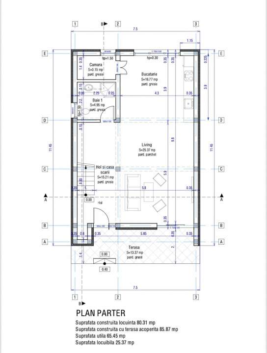 Vila individuala P+E, design mediteranean, Calea Harmanului, Comision-5