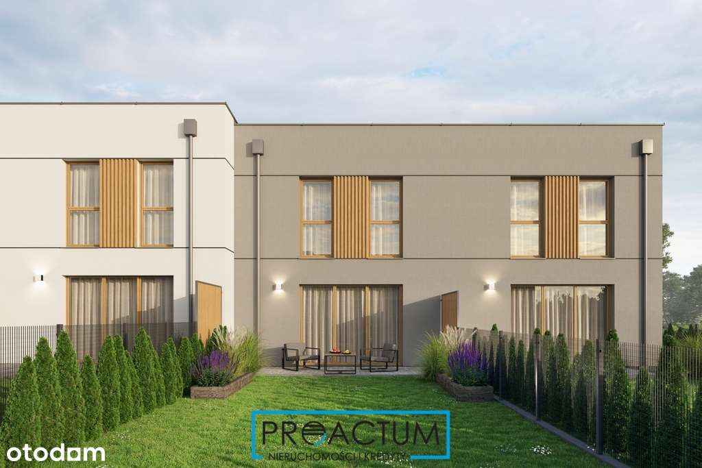 Nowoczesny dom szeregowy z ogródkiem i garażem - Pełny obrazek: 4/20