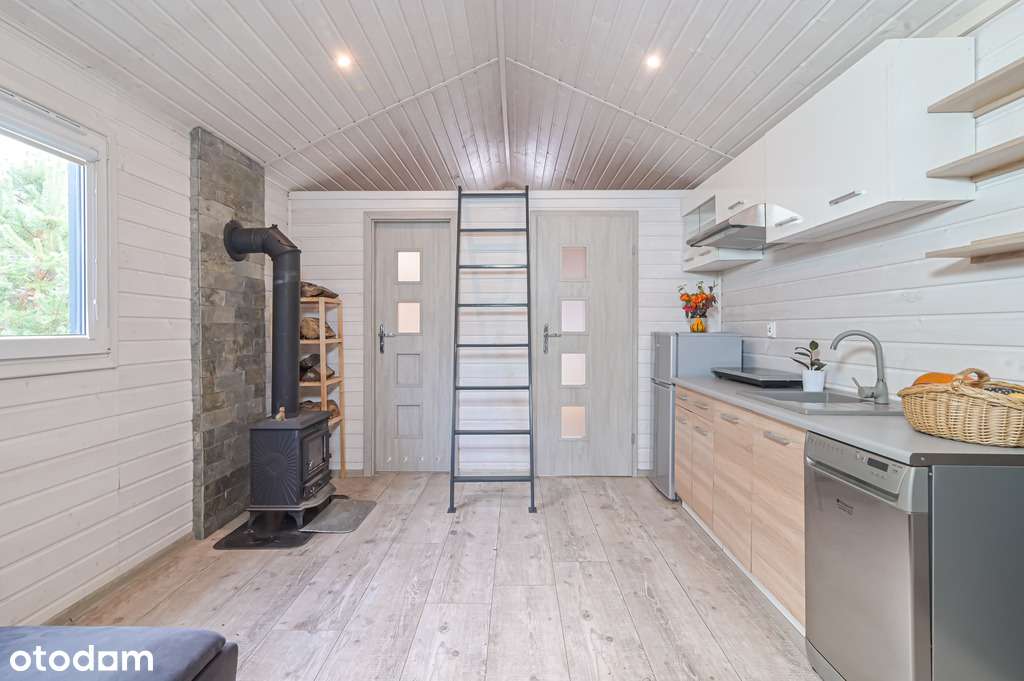 Całoroczny ekonomiczny wyposażony domek z tarasem-2