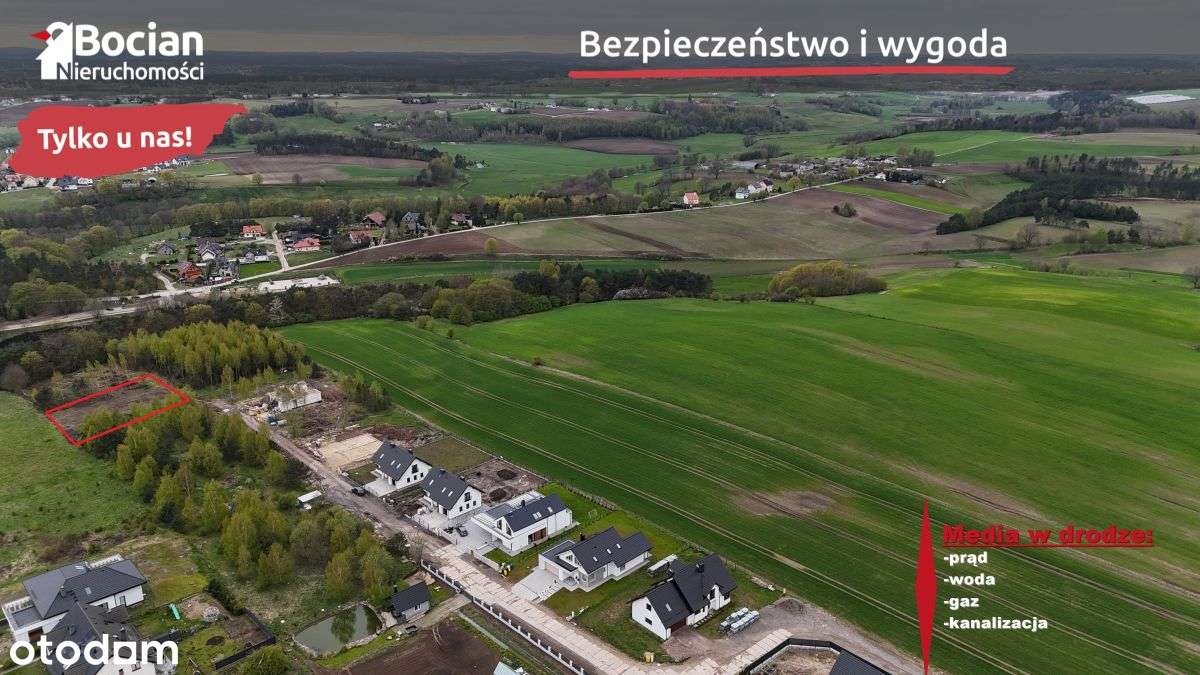 Płaska działka budowlana w centrum Żukowa!-2