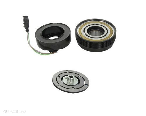 Set bobina, fulie si ambreiaj compresor AC SANDEN SD7V16 6pk 120mm - AUDI, SEAT, SKODA, VOLKSWAGEN - 2