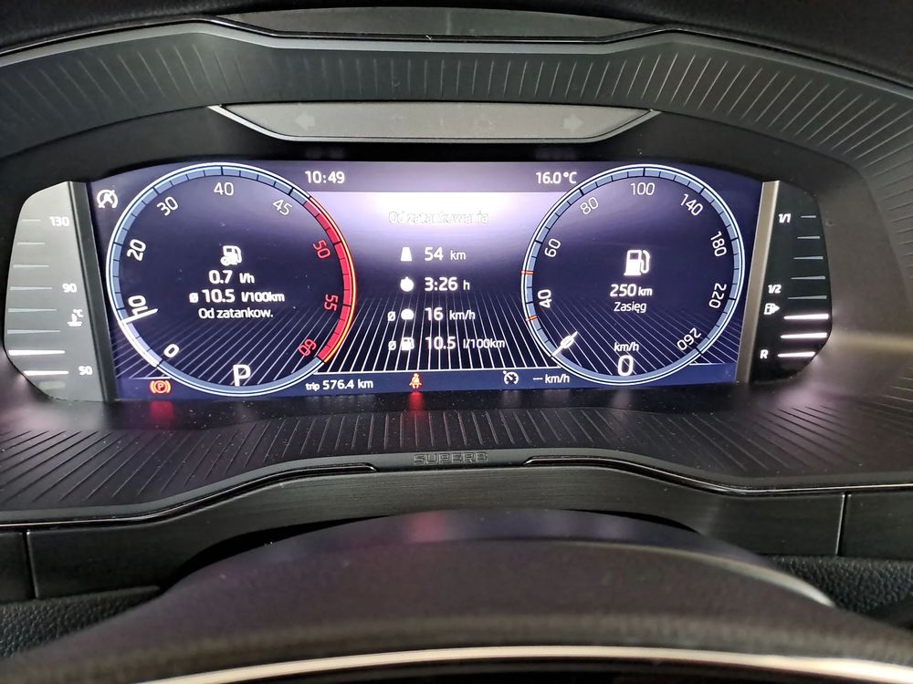 SKODA SUPERB 2,0TDI 150KM DSG Virtual Klimatyzacja Elektryczne Fotele Salon PL ASO
