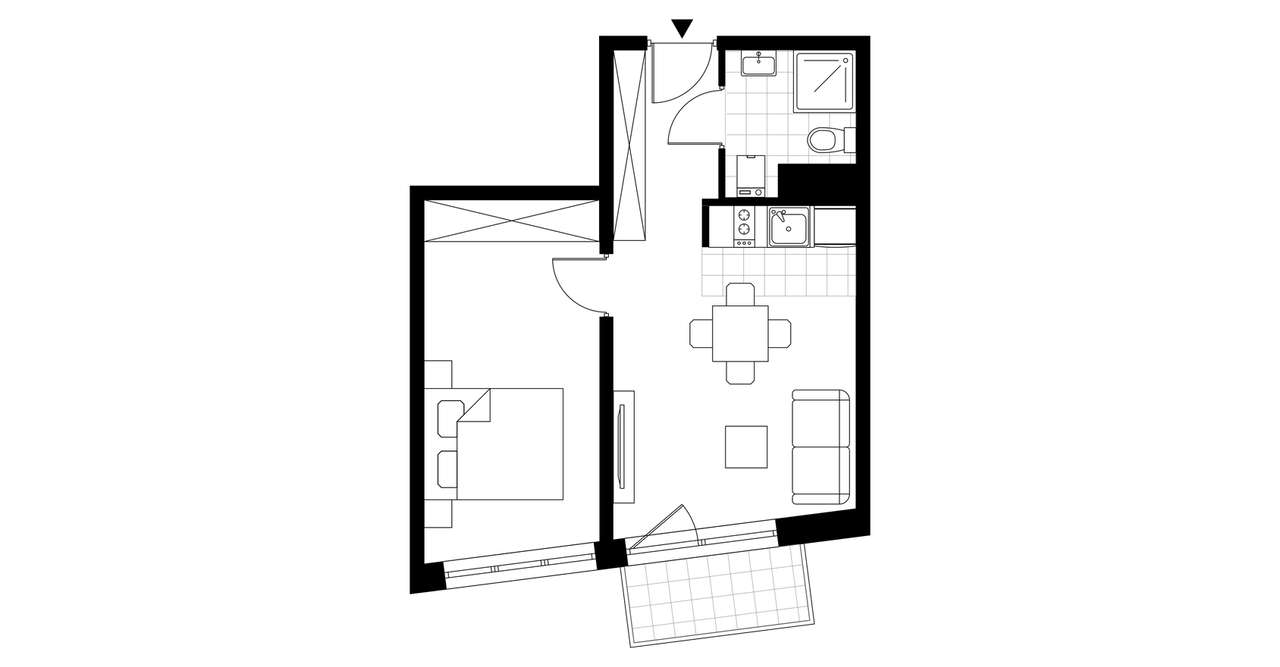 2-pokojowe mieszkanie 37m2 + balkon Bez Prowizji - Pełny obrazek: 4/9