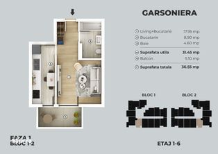 PROMOTIE!! Garsoniera spatioasa 37mp ,Metrou Berceni (5-7min)