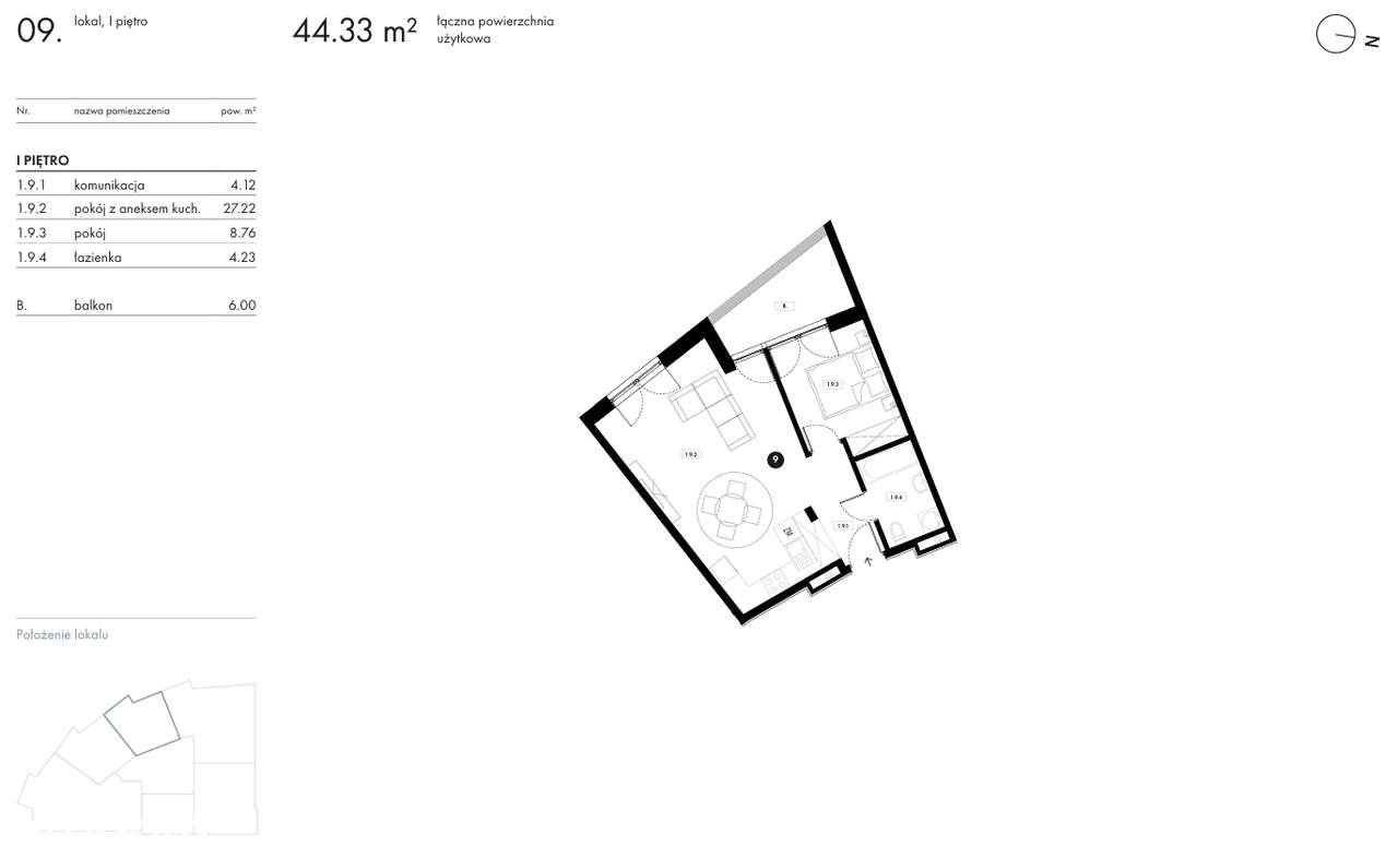 ul. Kozia 5 |Mieszkanie 43.5m2|Balkon|Garaż|Płaszów|Bagry|-6