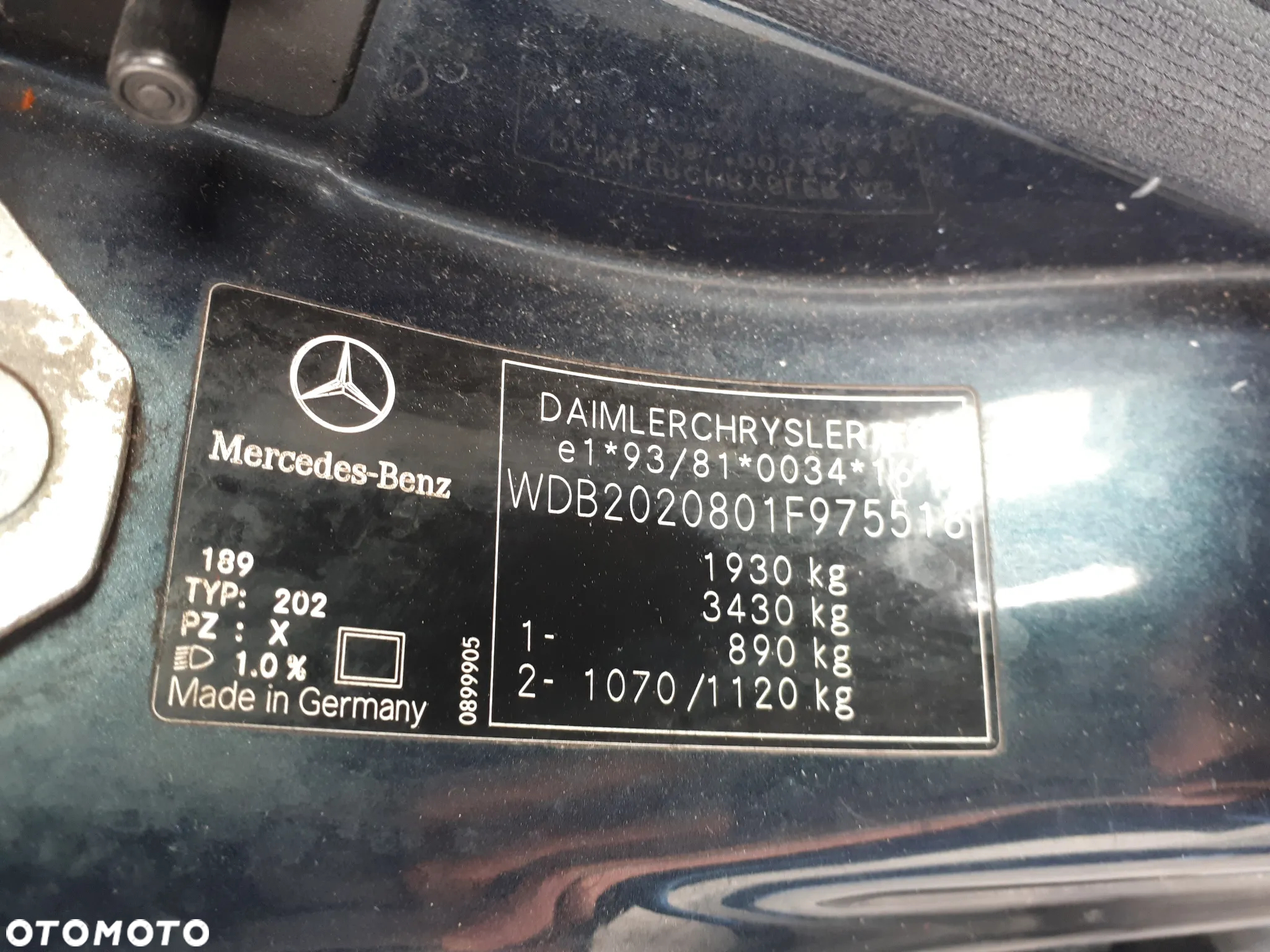 MERCEDES C KLASA W202 KOMBI 97-01 ZDERZAK TYŁ TYLNY 189 ESPRIT SELECTION - 15