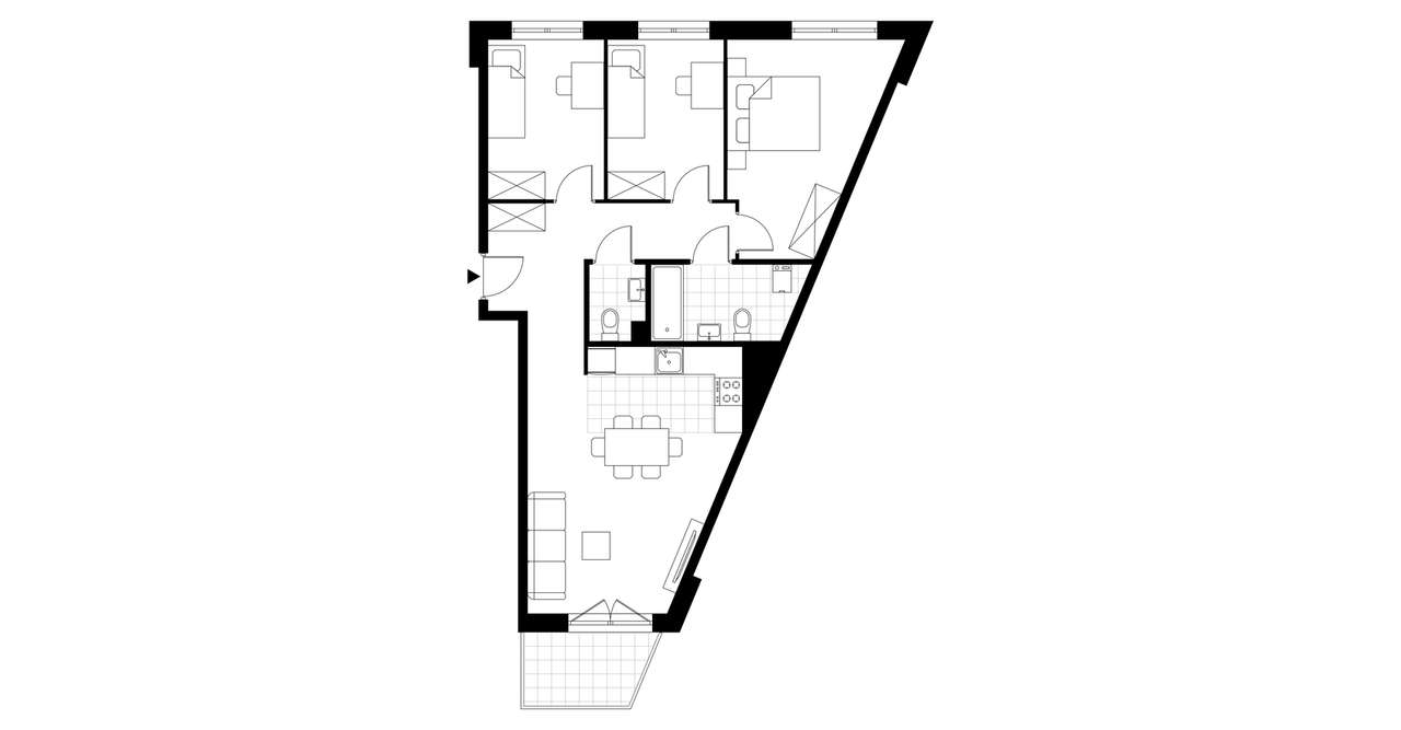 4-pokojowe mieszkanie 69m2 + balkon Bez Prowizji - Pełny obrazek: 3/8