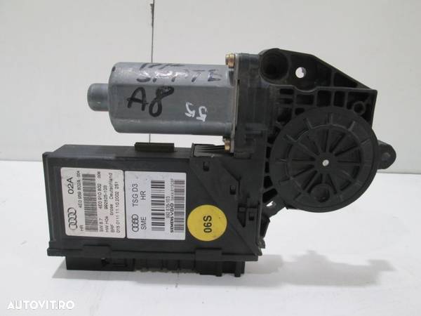 Motoras + modul macara dreapta spate Audi A8 an 2004 2005 2006 2007 2008 cod 4E0910802 - 1