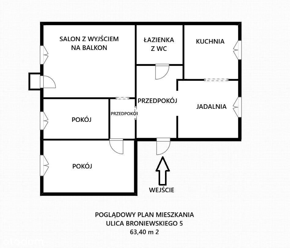 * 3 oddzielne pokoje *kuchnia z jadalnią* Antoniuk-18
