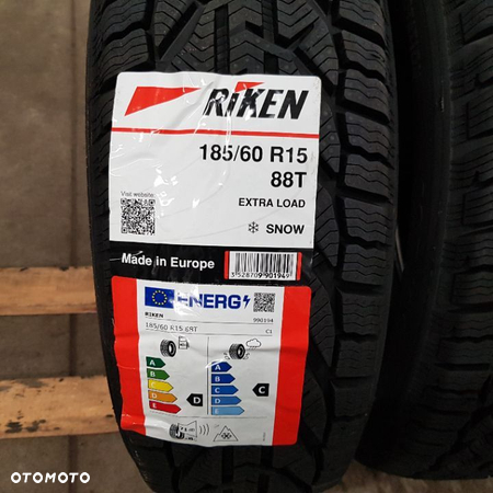 4x 185/60R15 Riken Snow Nowy komplet opon zimowych Poznań - 2