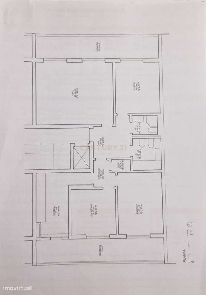 Apartamento T3 em Benfica, Lisboa com Varandas - Grande imagem: 2/2