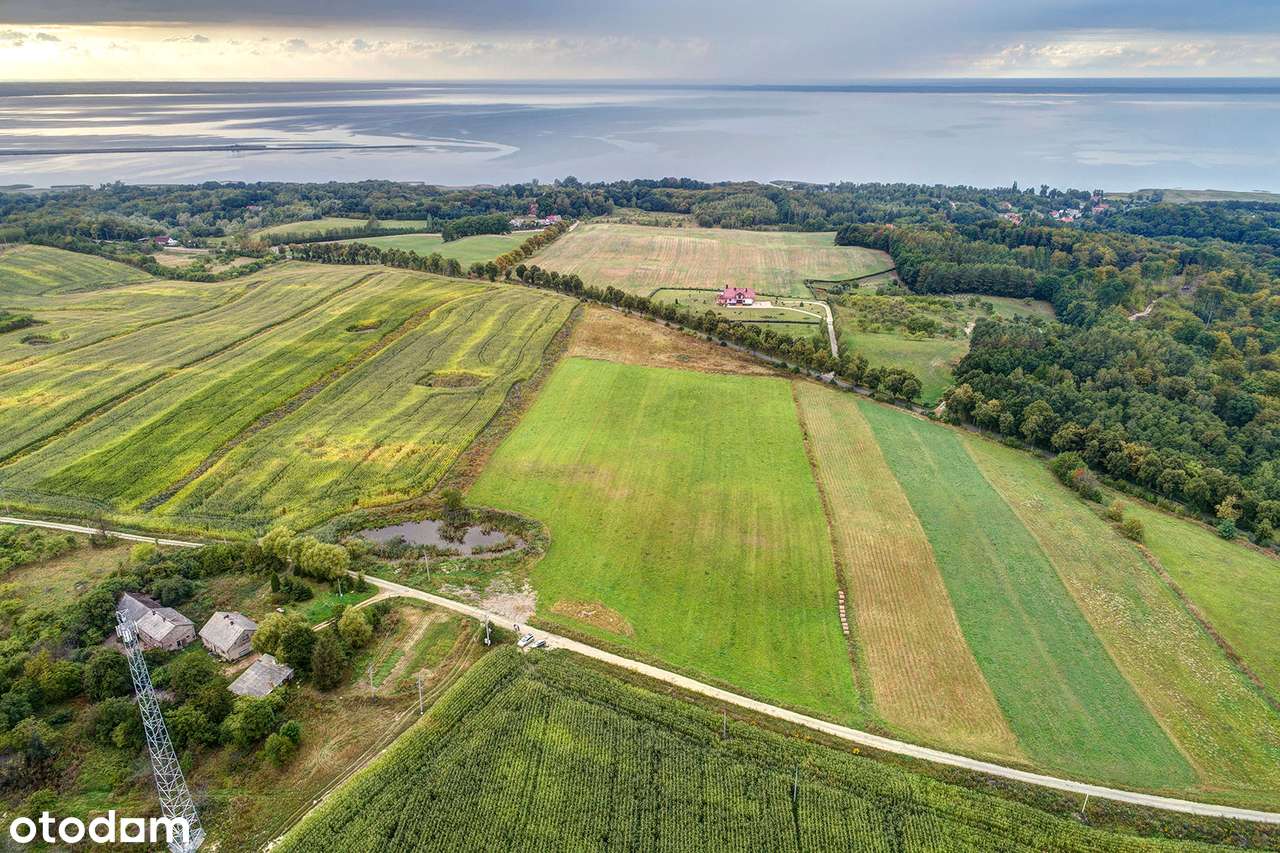 ŁĘCZE - DZIAŁKA  Z WIDOKIEM NA ZALEW WIŚLANY !!!-8