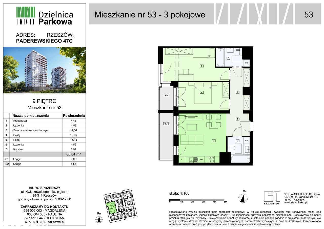 Finałowy etap inwestycji | 3 pokoje | obok parku - Pełny obrazek: 2/8