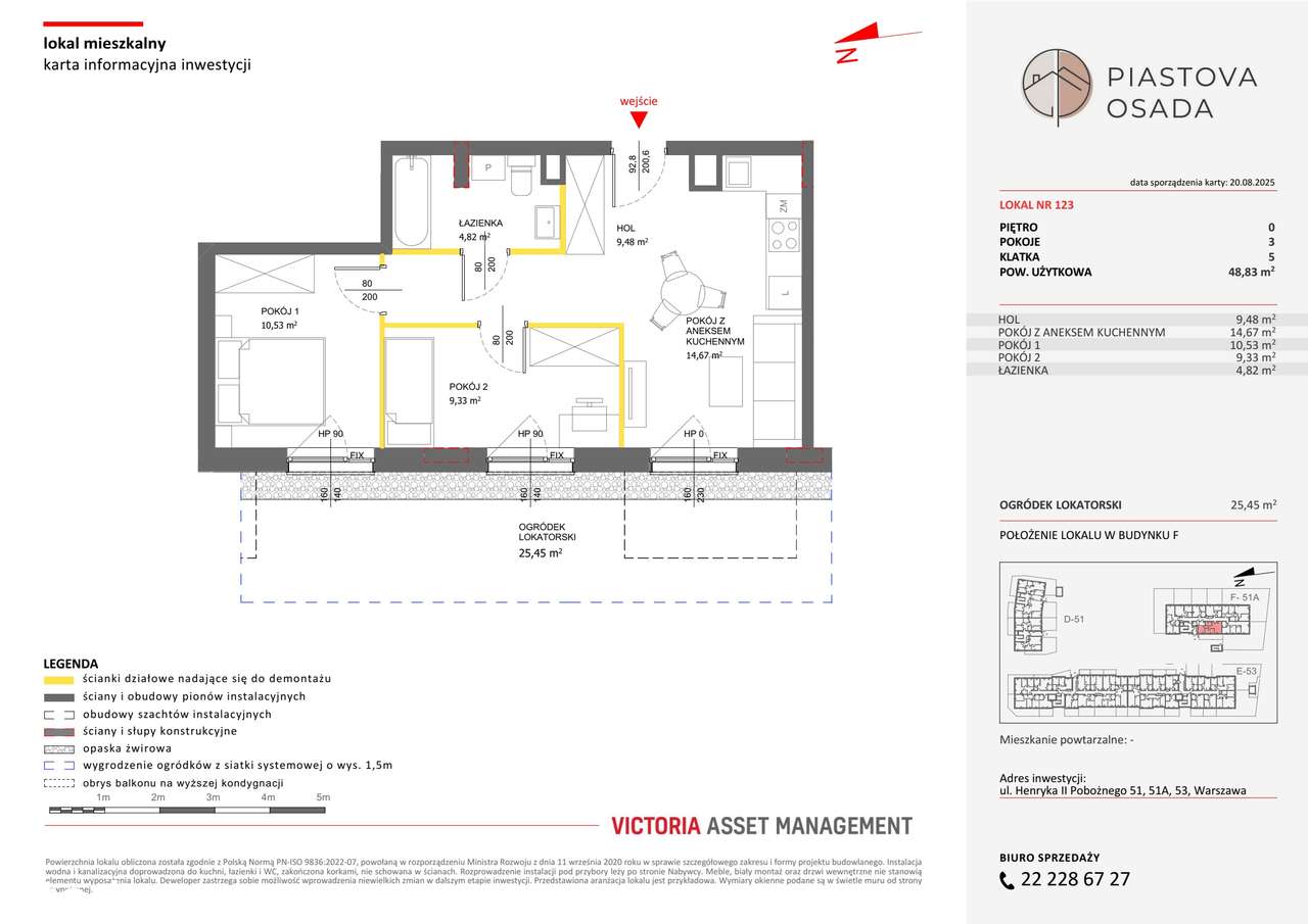 3-pokojowe mieszkanie 48m2 + ogródek Bezpośrednio - Pełny obrazek: 2/9