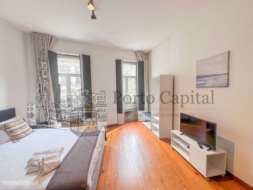 T0 Mobilado para Arrendamento Na Rua Cândido dos Reis No Porto - Grande imagem: 5/20