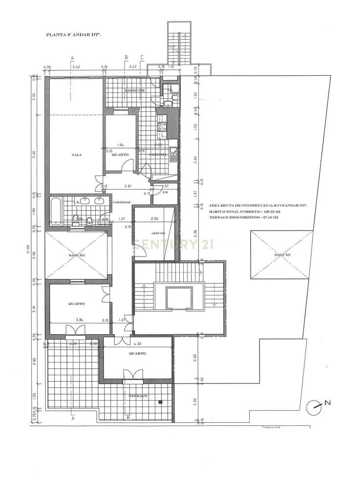 Penthouse com terraço de 28m2 junto ao metro no Rato-48