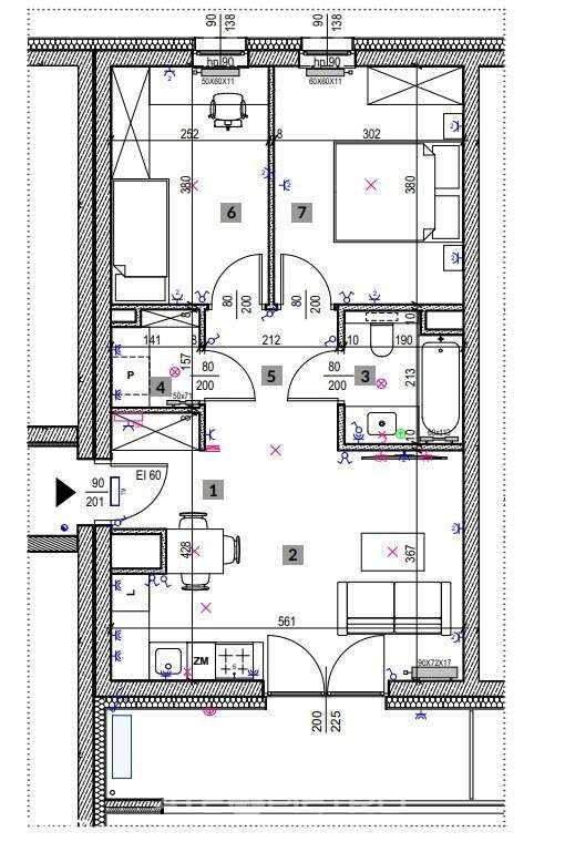 Czechów  | 3 pokoje  | 52 m²  | 2 piętro  | 2026r. - Vista 3