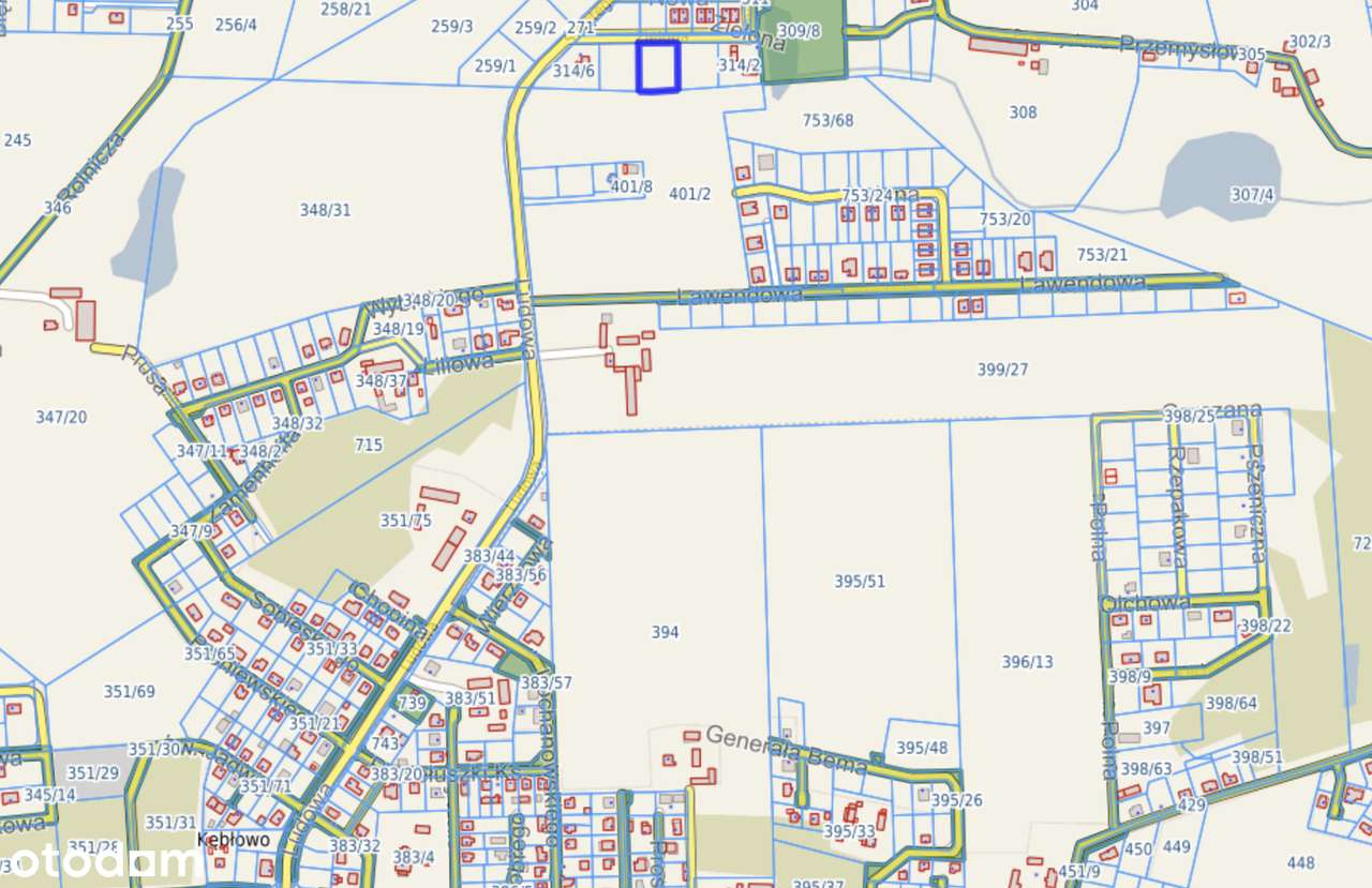 KĘBŁOWO ul. Zielona- działka z miejscowym planem, media ! - Pełny obrazek: 4/8