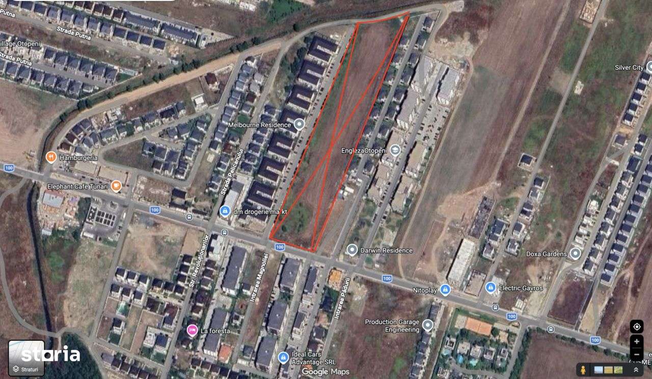 Teren 22.000 mp Tunari – Otopeni Deschidere , d= 40 ml, Str. 1 Decem-0
