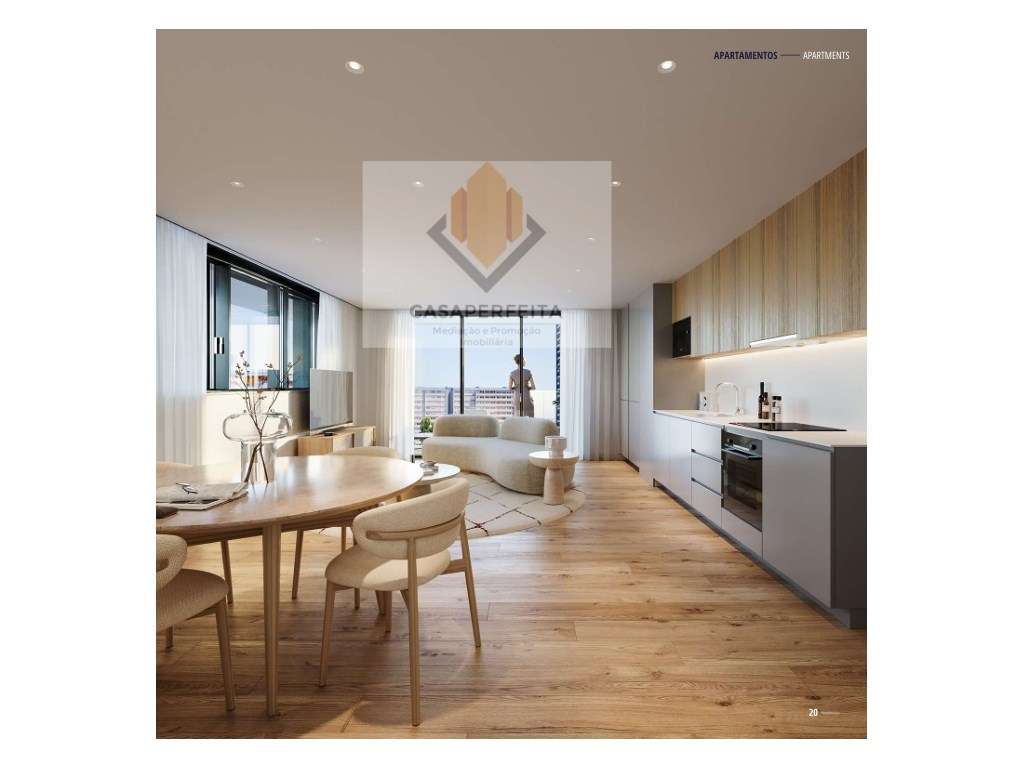 Apartamento T1 Novo com Varanda - Leça da Palmeira - Junto à Exponor - Grande imagem: 5/12