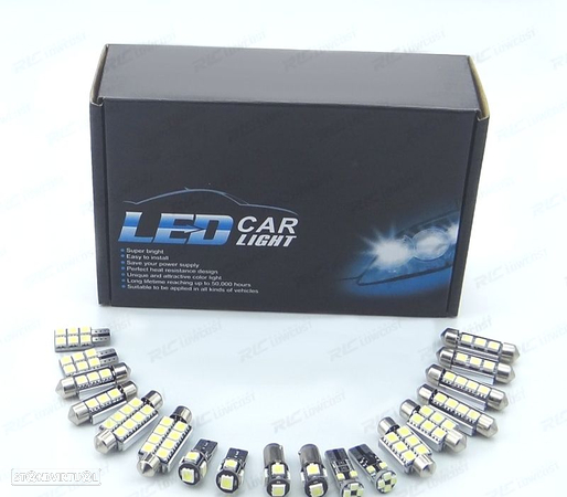 KIT COMPLETO 12 LAMPADAS LED INTERIOR PARA AUDI A3 S3 8 P 06-13 - 3