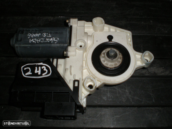 Motor Elevador Vidro 6Q0959812A SEAT IBIZA 2003 TD SKODA FABIA 1 (6Y) PHASE 1 2004 1.9TDI 130CV 5P PRETO T DRT - 2